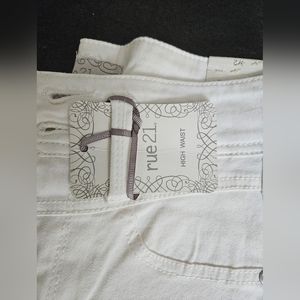 Rue 21 Off-white high waisted bottoms